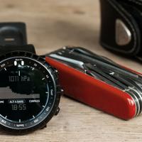 Multitool, watch, hiking gear